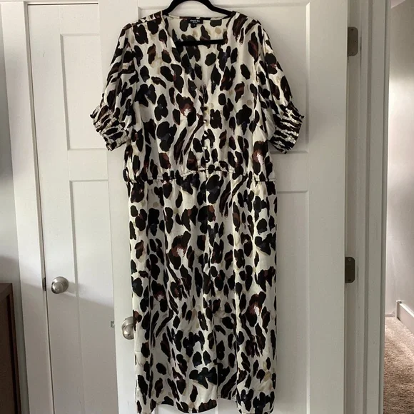 Simply Be Dresses Simply Be Size 24 Leopard Print Vneck Summer
